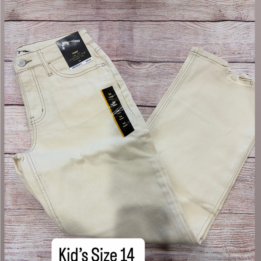 Classic Cream Kids Jeans